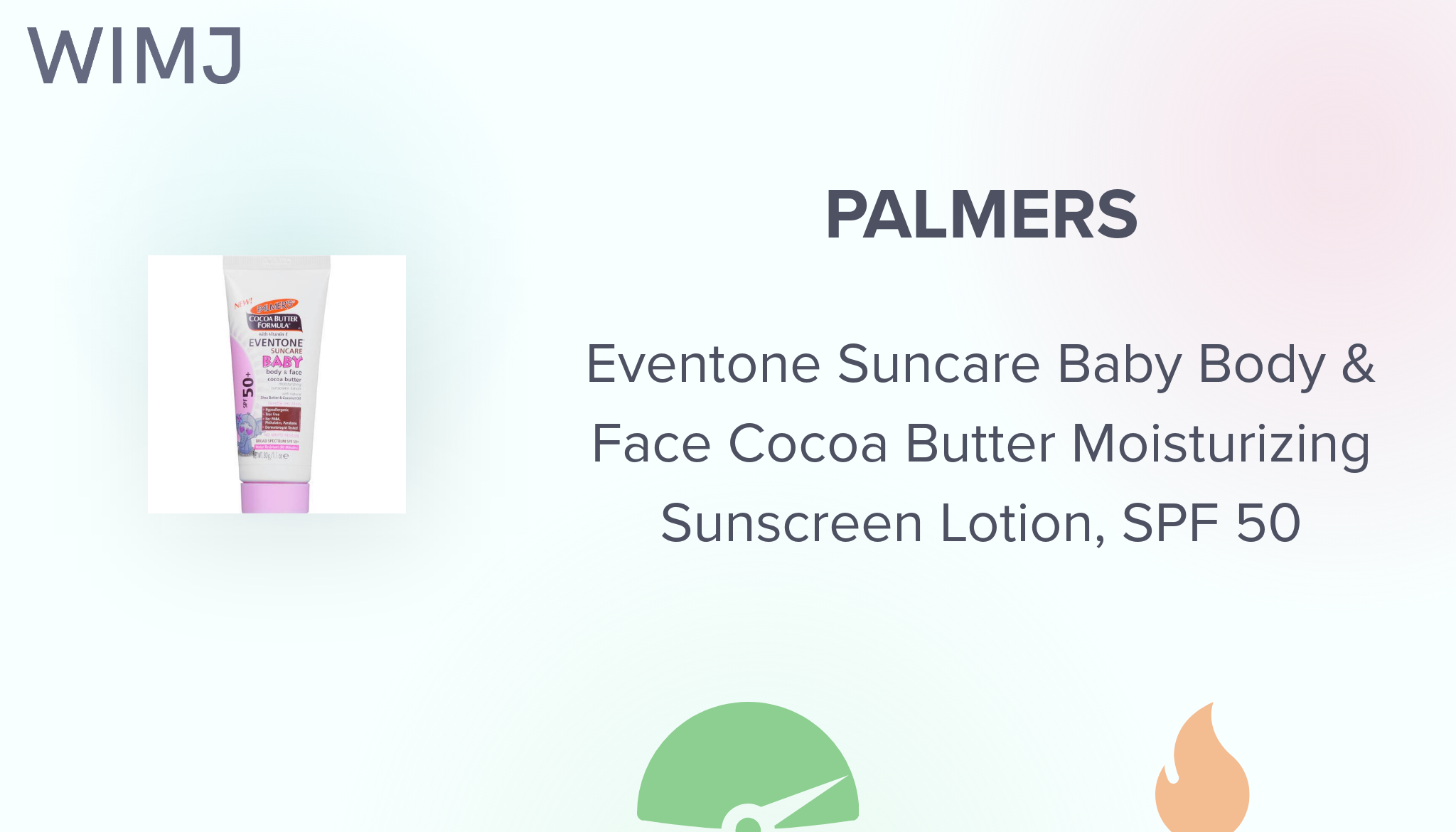 Palmer's baby deals sunscreen